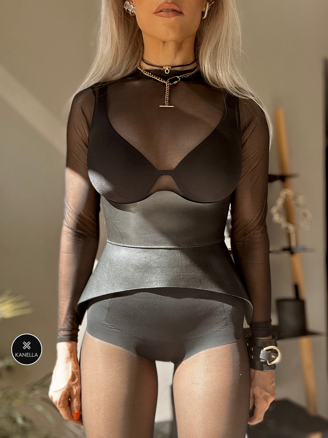 Kanella Leather Corset Belt