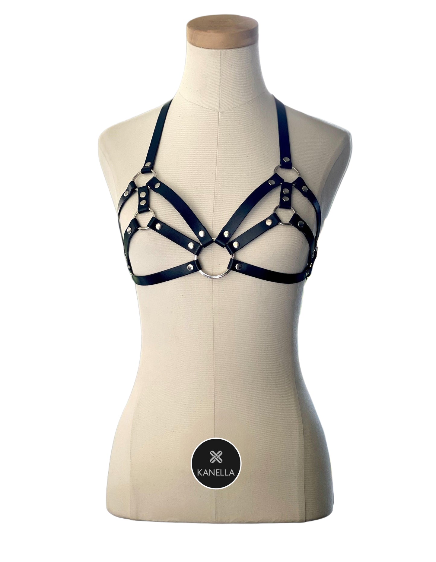 Kyra Chest Harness - Kanella Leather