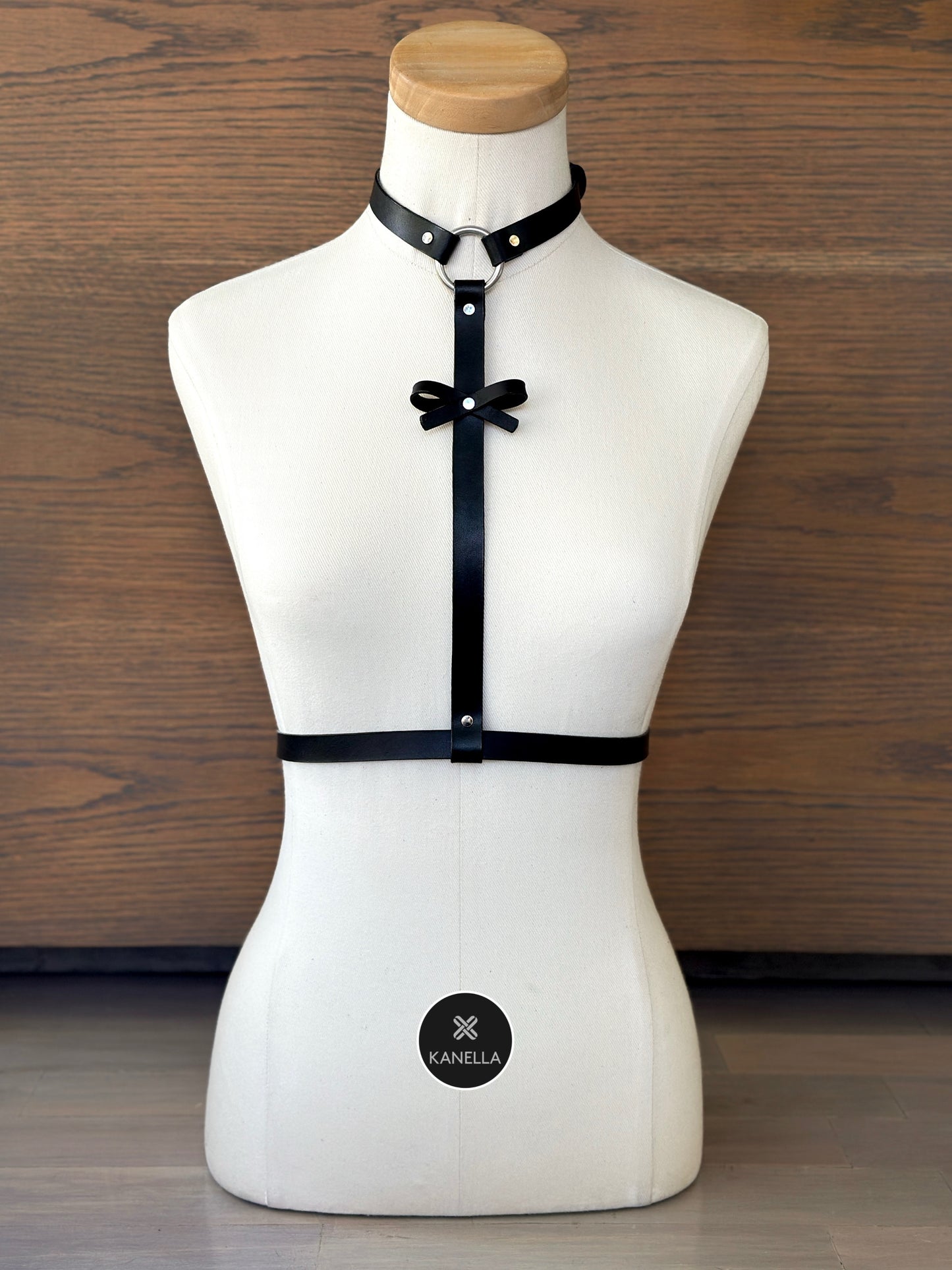 Athena Choker Harness - Kanella Leather