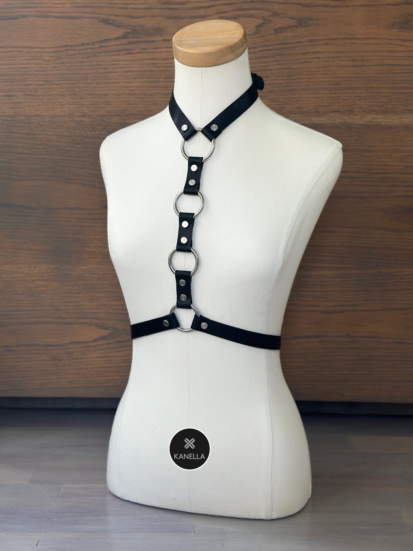 Xyla Choker Harness - Kanella Leather