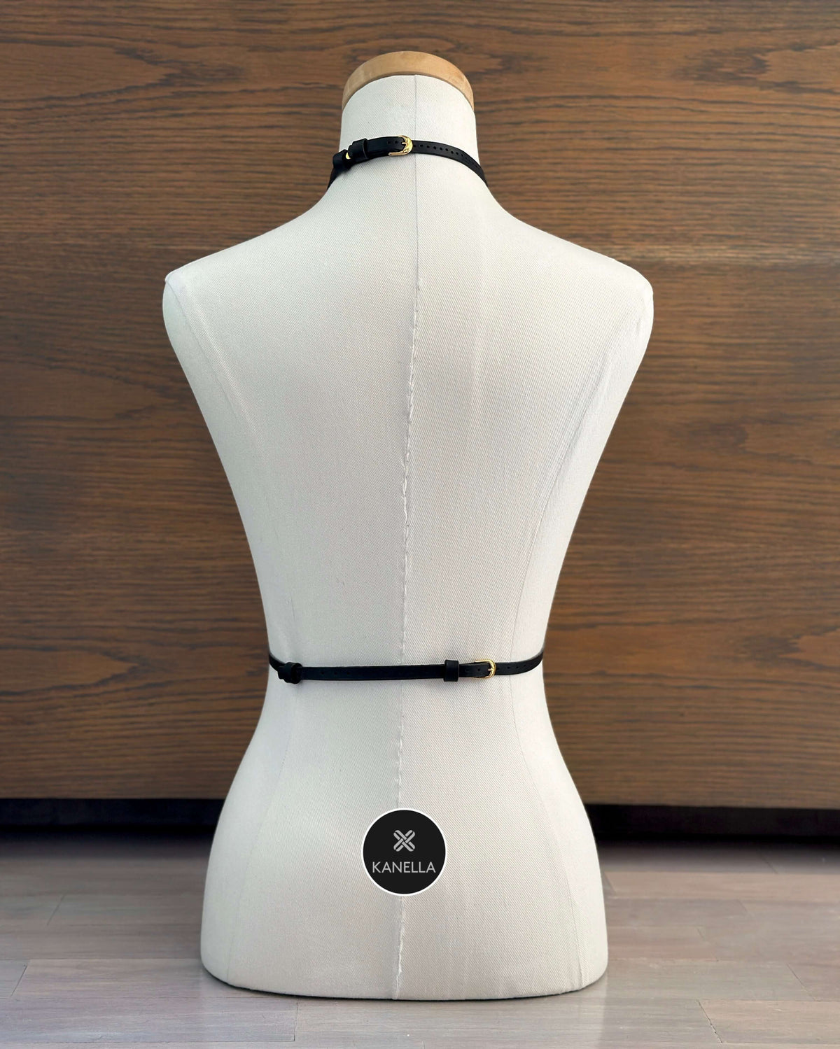 Petite Gia Choker Harness - Kanella Leather