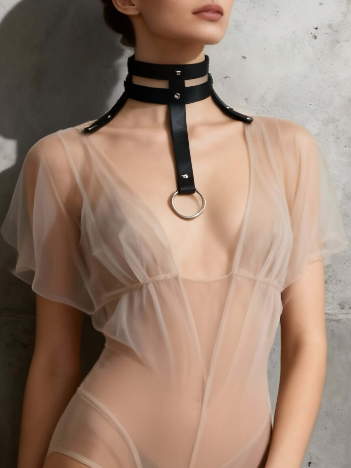 Kanella Leather Fotini Leather Choker - Kanella Leather