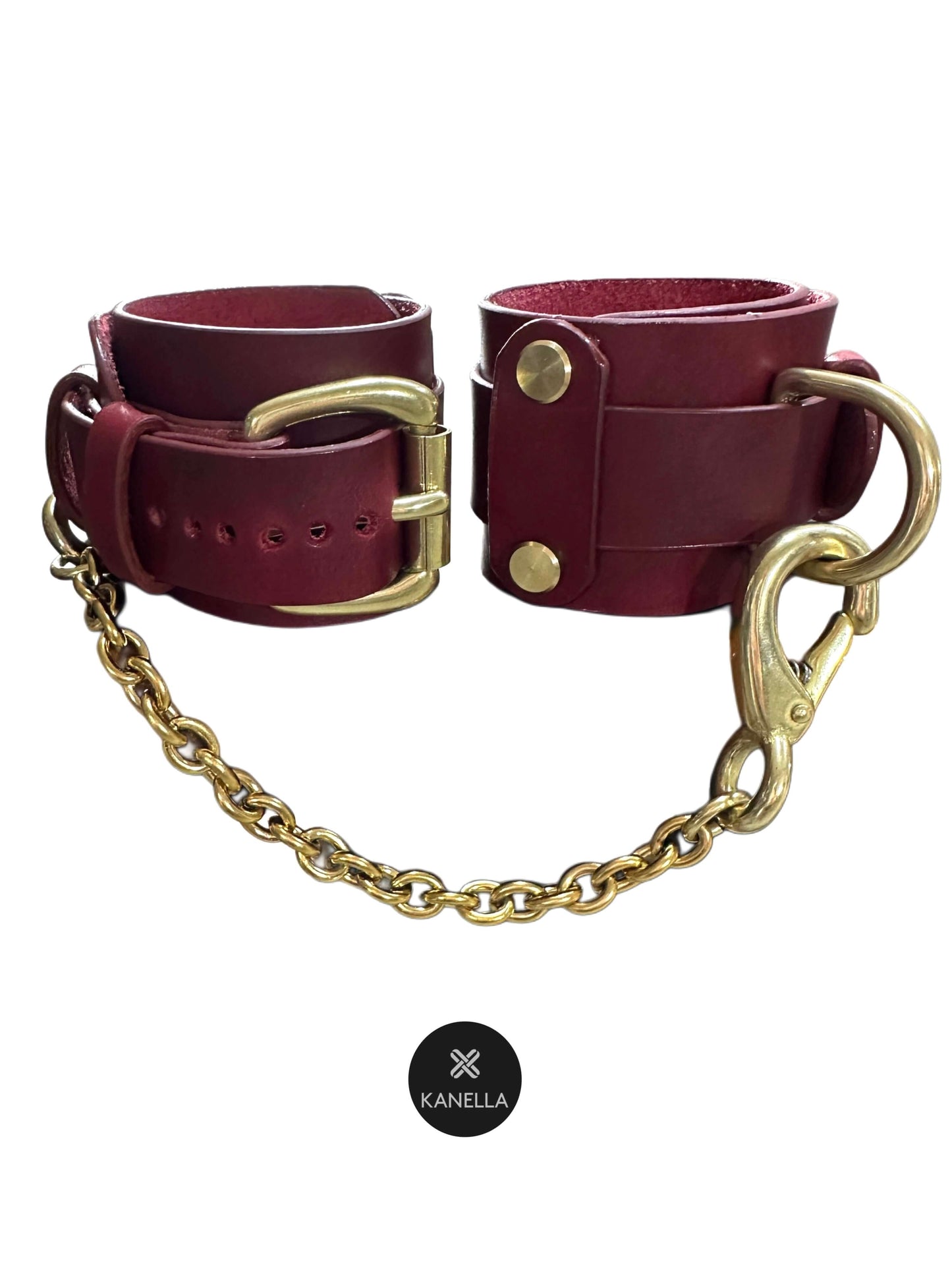 Kanella Leather Athanasia Leather Handcuffs