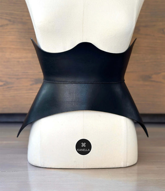 Kora leather corset belt - kanella leather