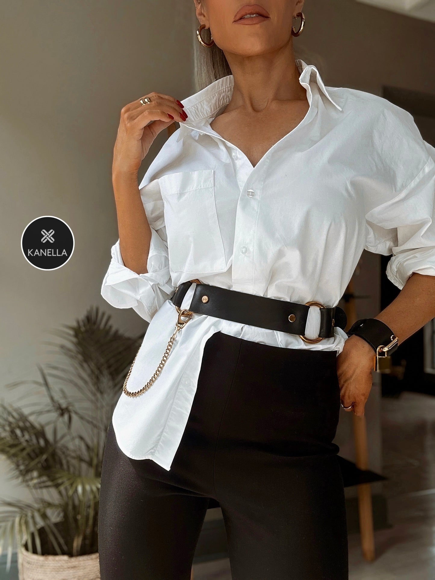 Alkestis Leather Waist Belt - Kanella Leather