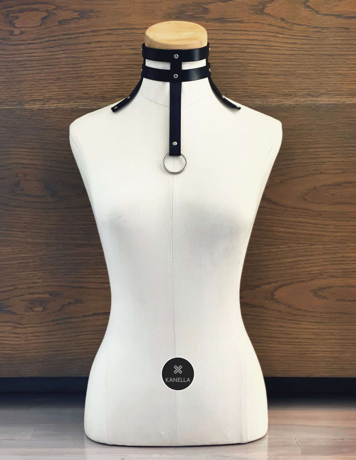 Fotini Leather Choker - Kanella Leather