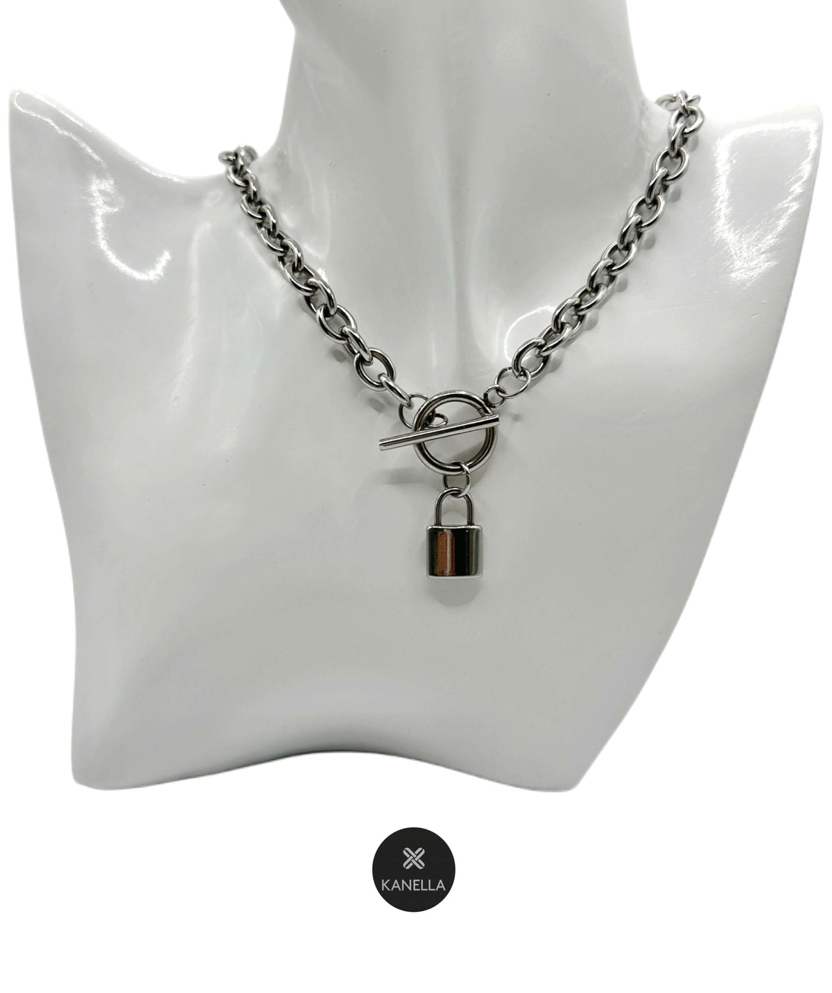 Ariadne Chain Necklace silver - Kanella Leather