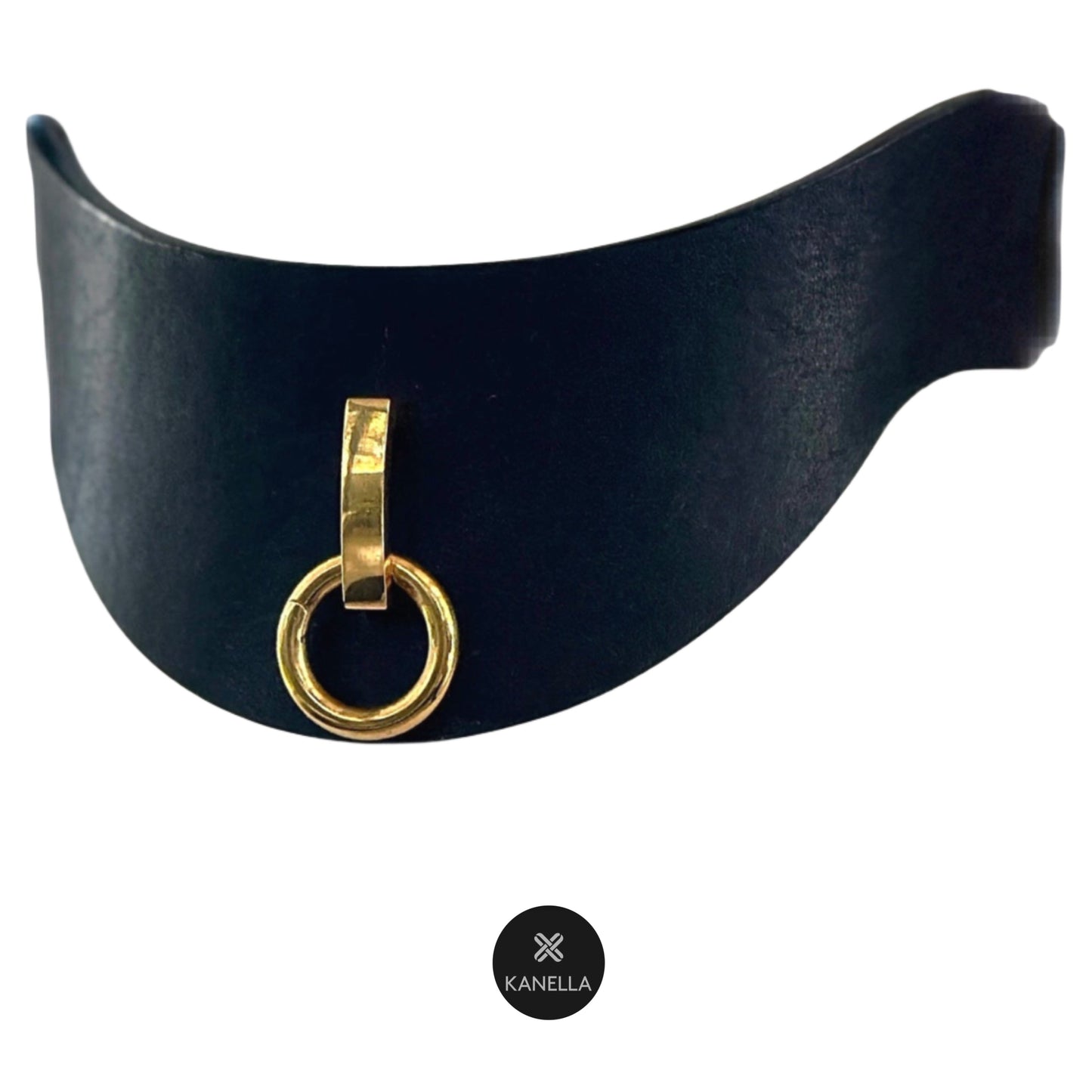 Gianna Leather Choker side - Kanella Leather