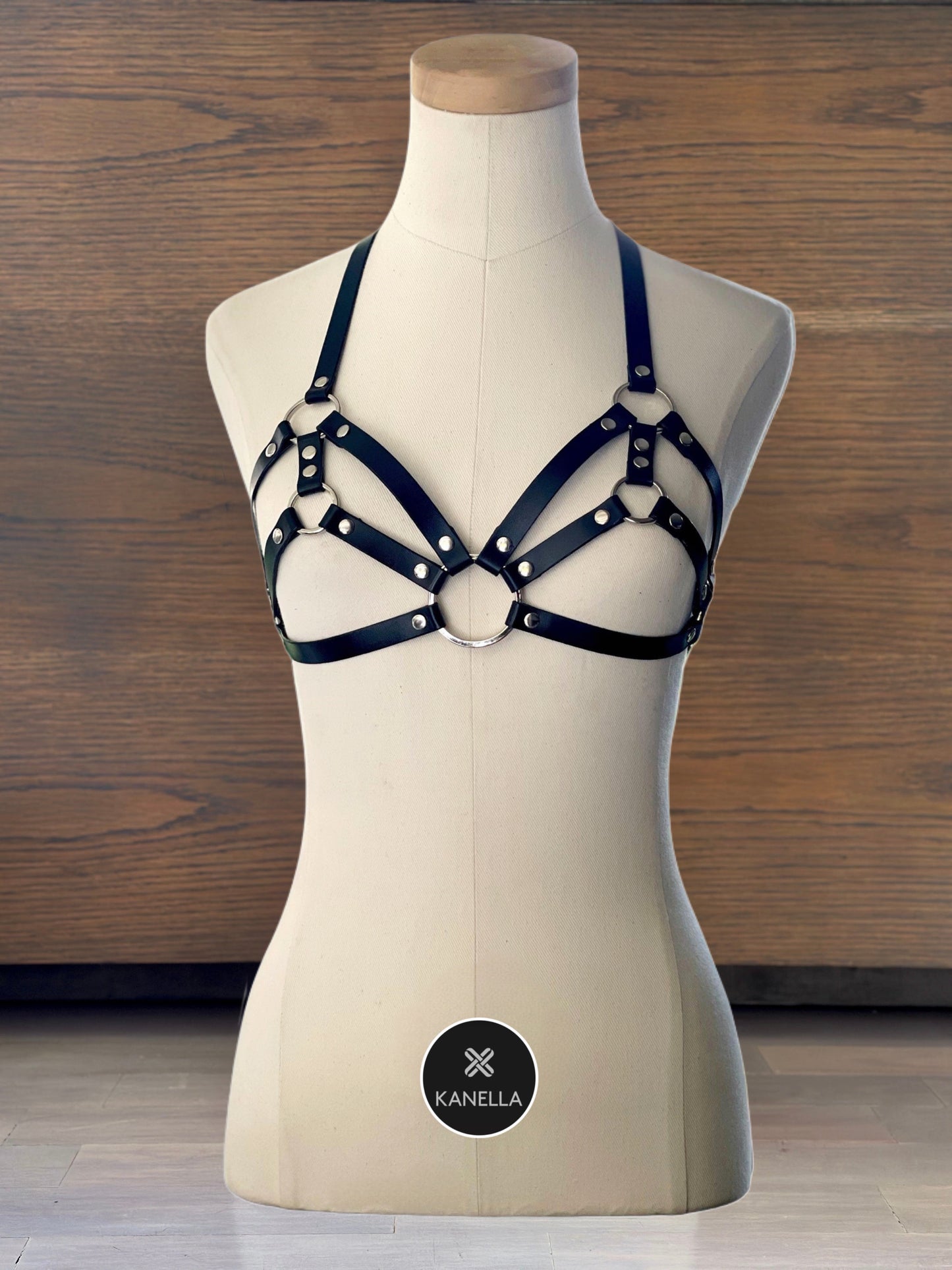 Kyra Chest Harness - Kanella Leather