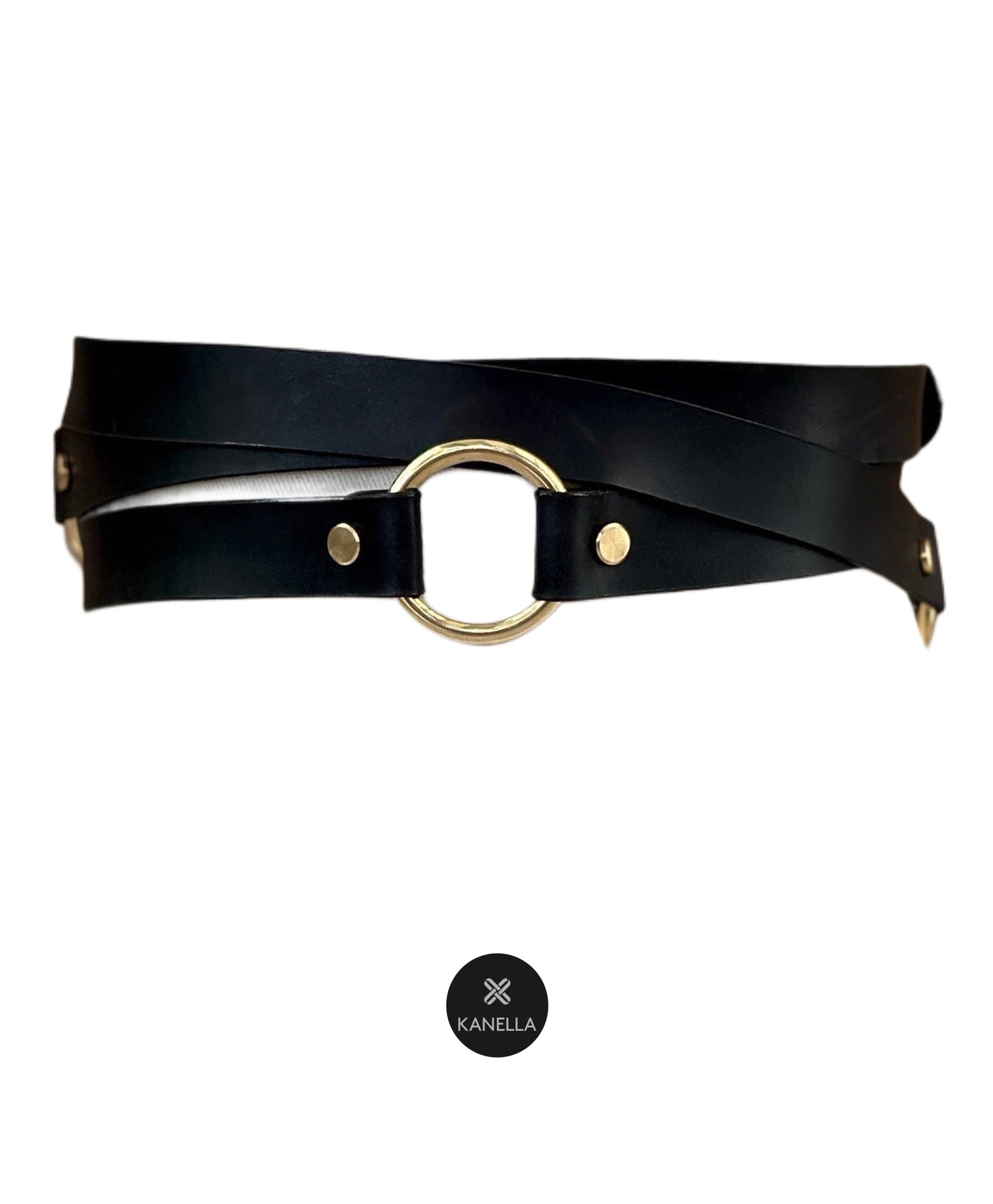 Enyo Leather Belt back - Kanella Leather