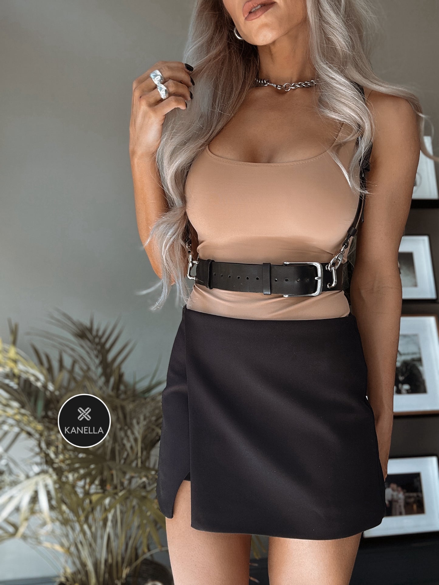 Hemera leather harness 1- kanella leather