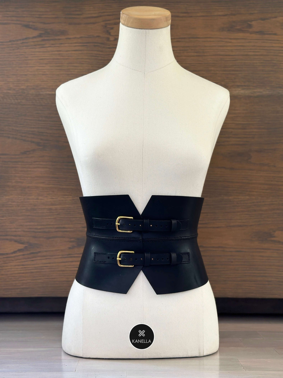 Kanella Leather Antigone Corset Belt