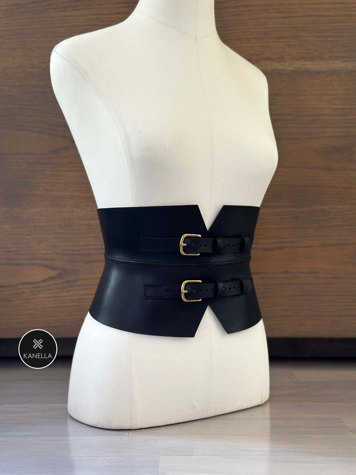 Kanella Leather Antigone Corset Belt