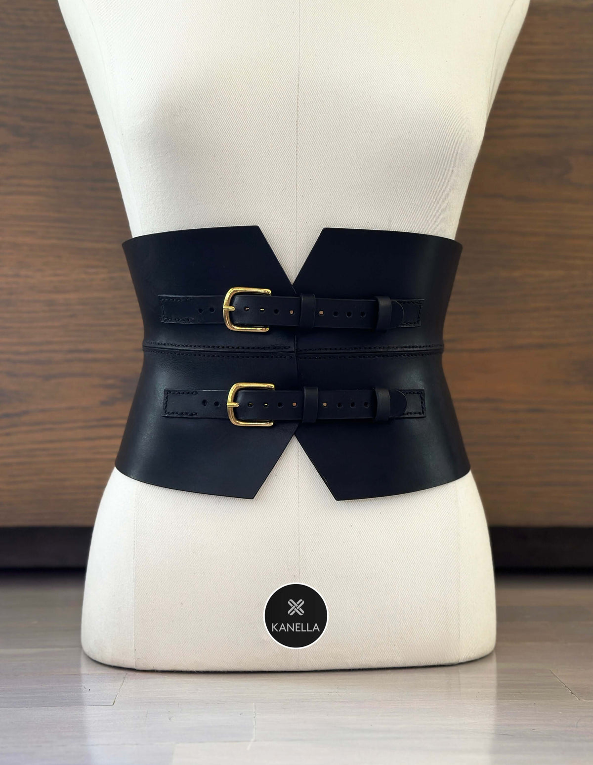 Kanella Leather Antigone Corset Belt