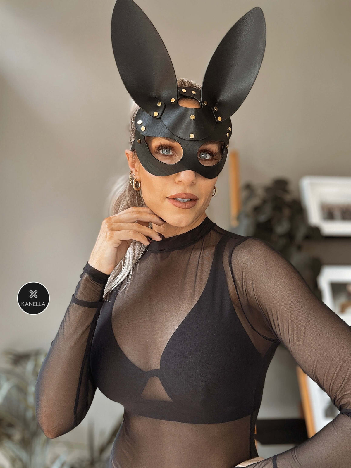 Kanella Leather Elektra Leather Rabbit Mask
