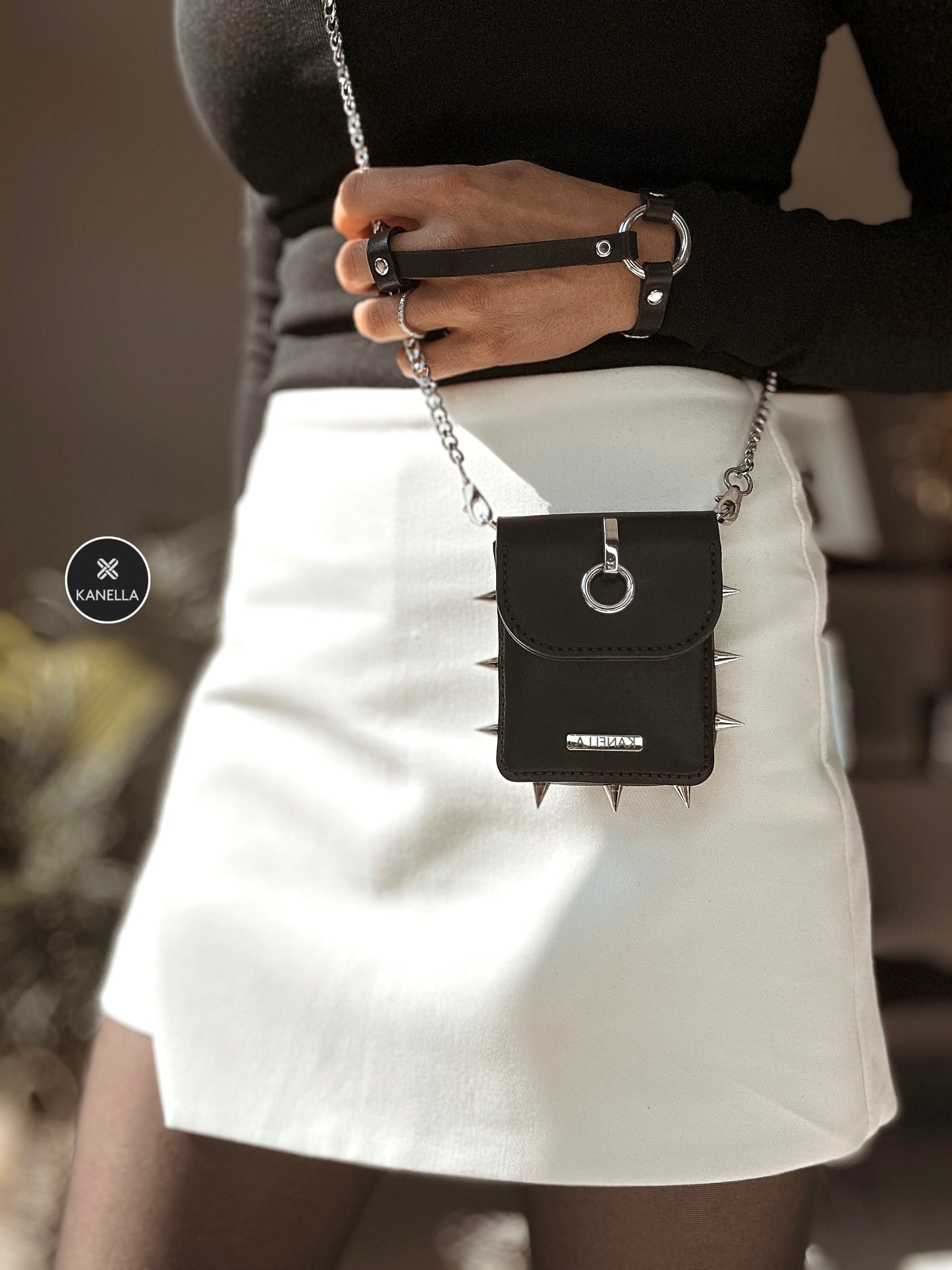 Dione leather bag - Kanella leather