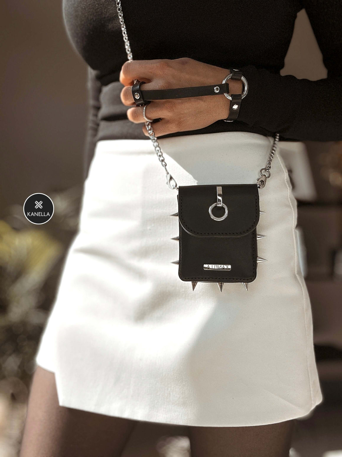 Dione leather bag - Kanella leather