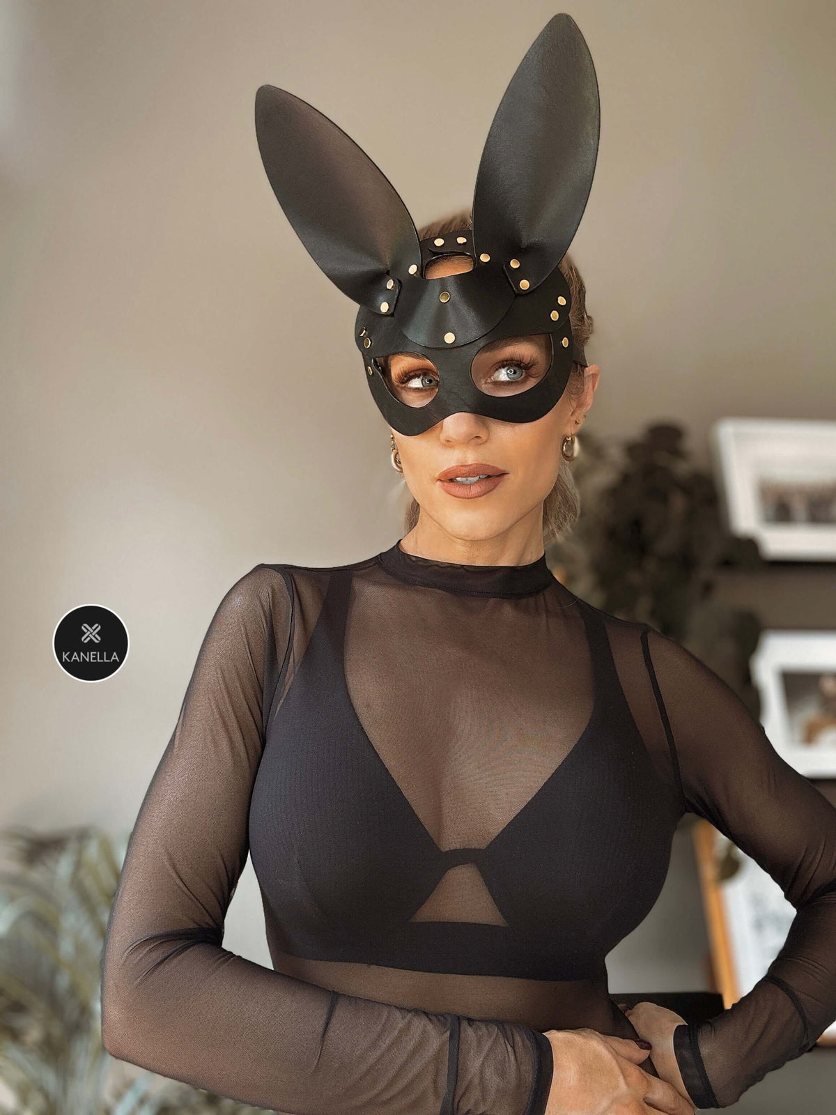 Kanella Leather Elektra Leather Rabbit Mask