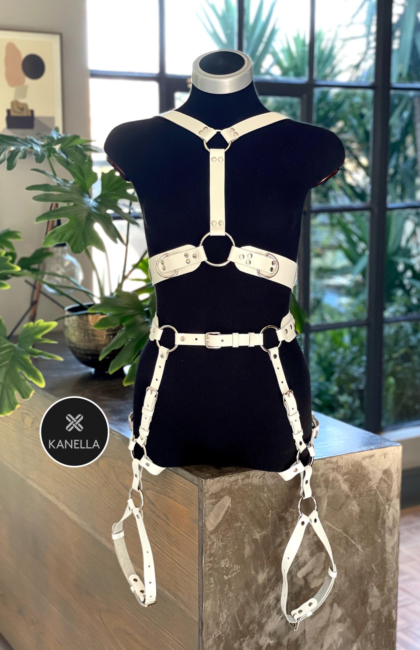 Allegra Choker Harness - Kanella Leather