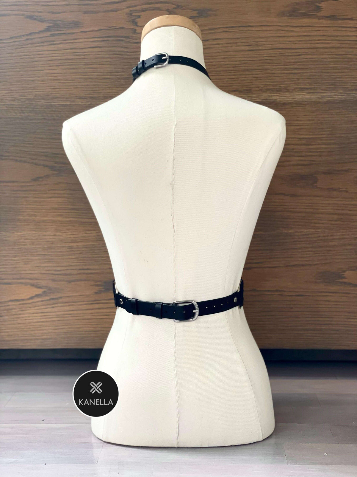 Alkmene Choker Harness - Kanella Leather
