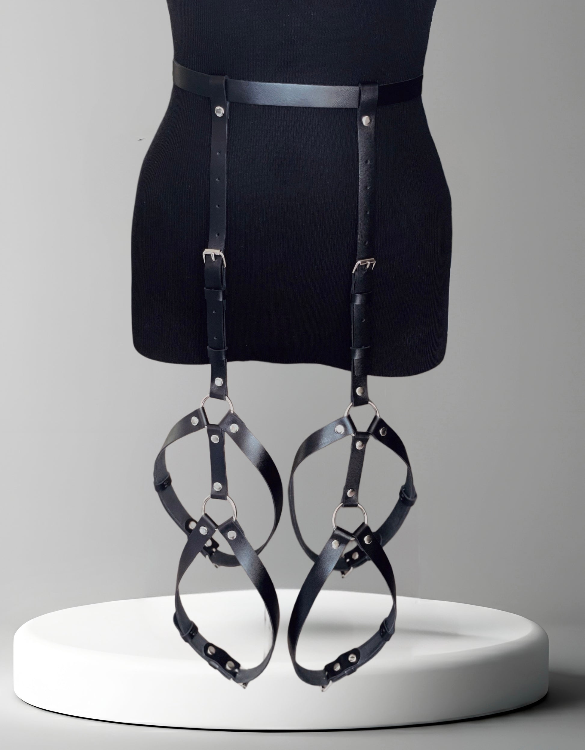 Zoe Double Leg Garter - Kanella | Leather