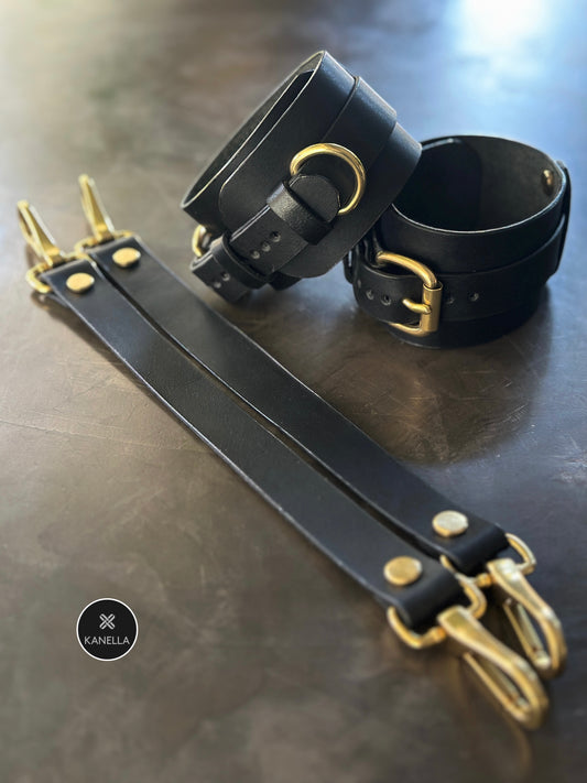 Artemis Leather Ankle Cuffs - Kanella Leather