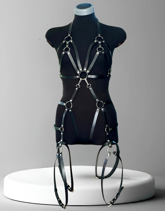 Sapphira Full Body Harness - Kanella Leather
