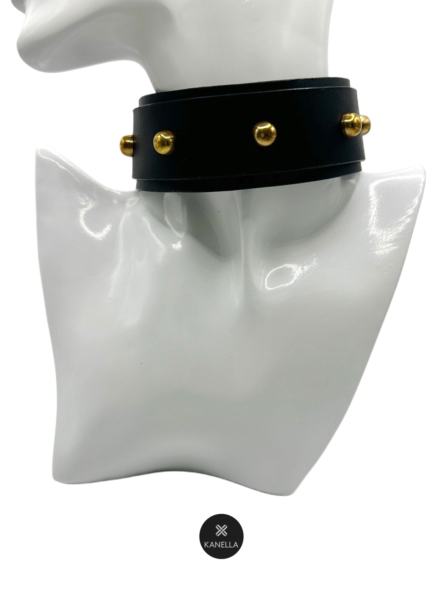 Pelagia Leather Choker - Kanella Leather
