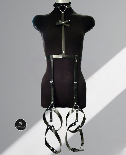 Anna Full Body Harness - Kanella Leather