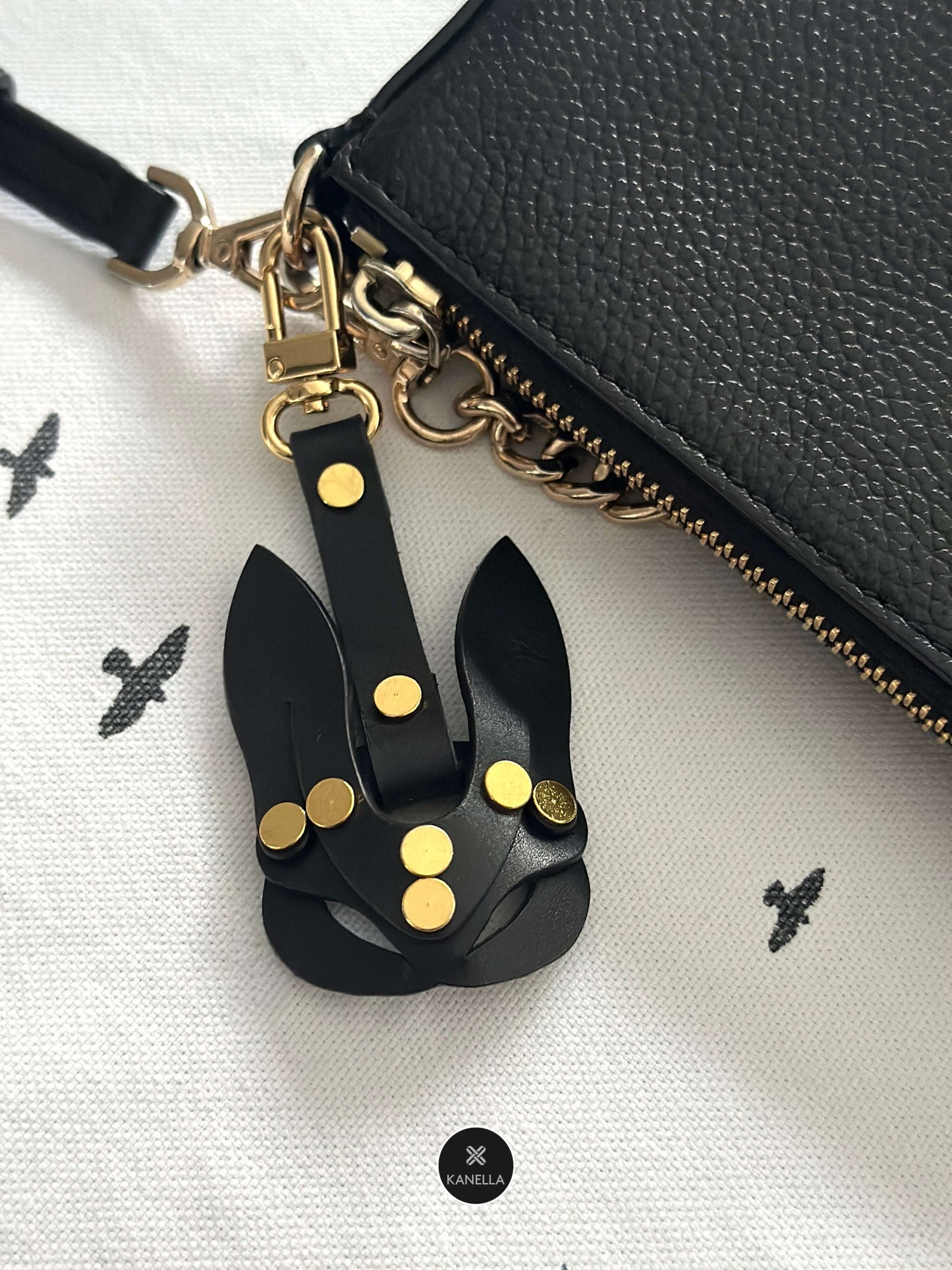 Kanella Leather Rabbit Bijou - Leather Bag Charm