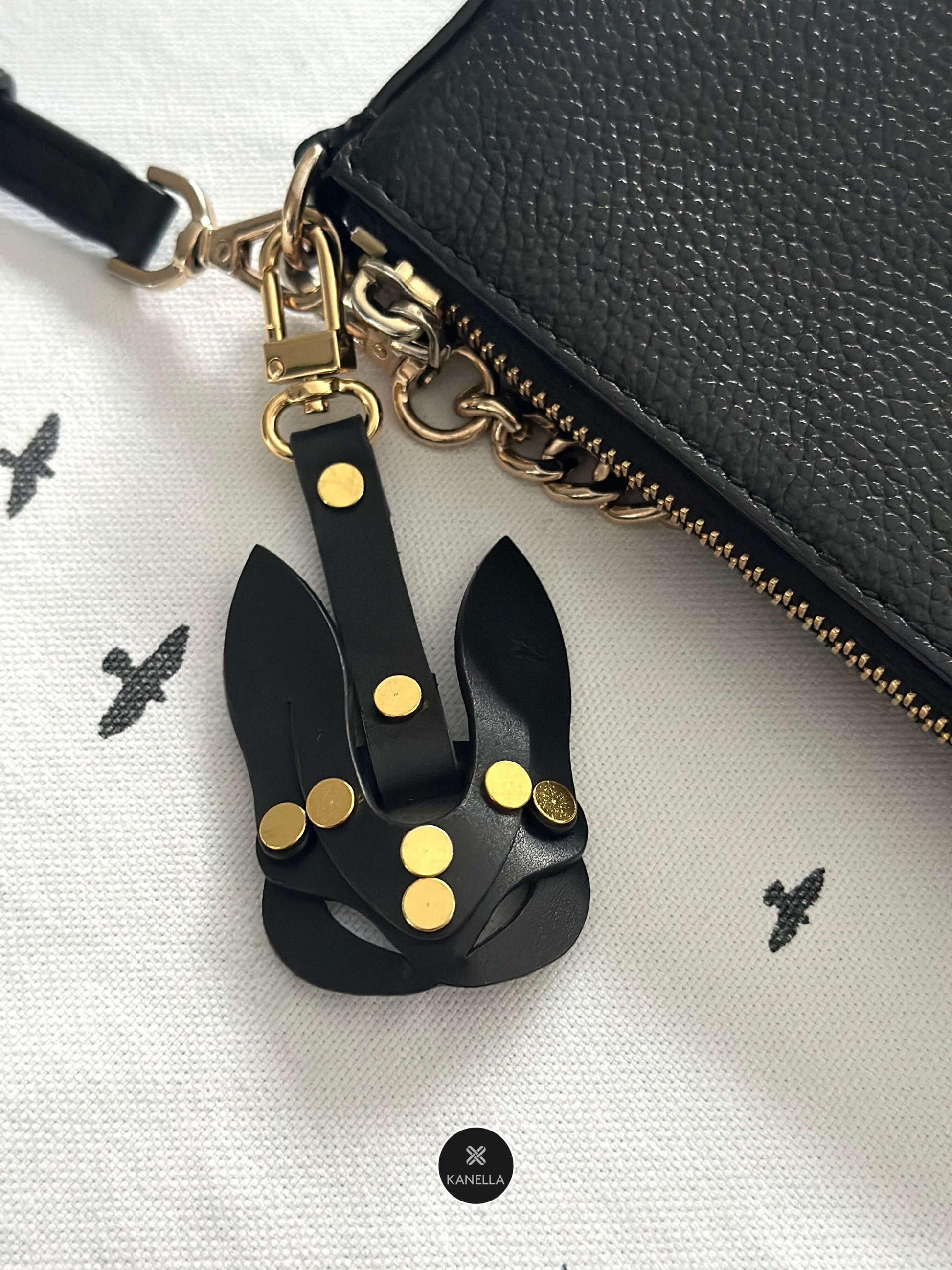 Kanella Leather Rabbit Bijou - Leather Bag Charm