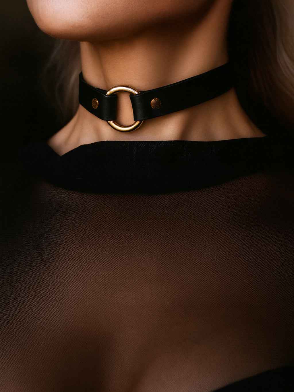 Kanella Leather Helia Leather Choker