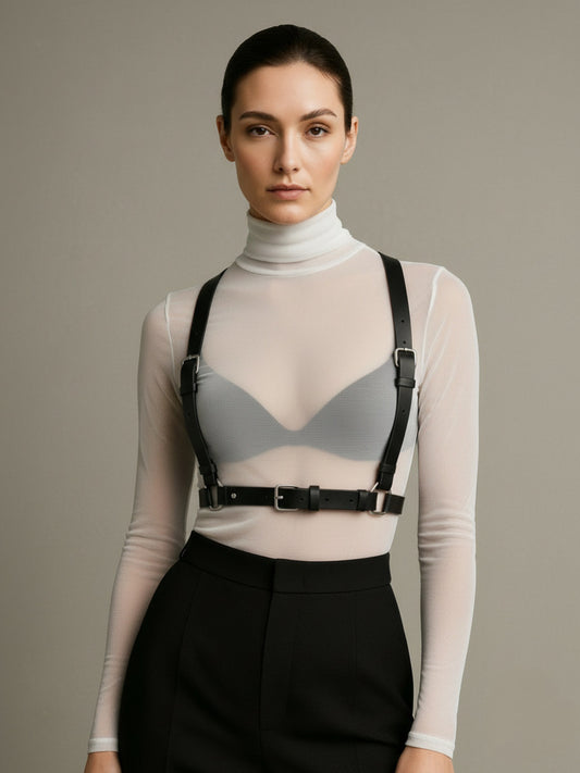 Andromeda Chest Harness - Kanella Leather 