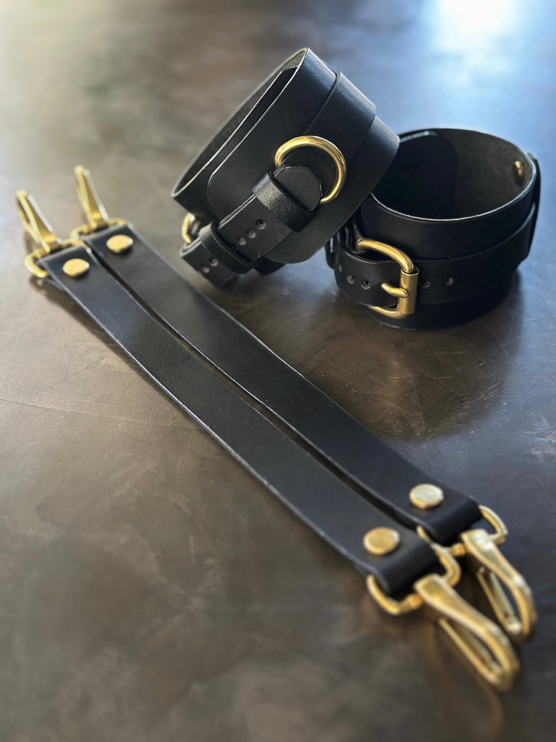 Kanella Leather Artemis Leather Ankle Cuffs - Kanella Leather