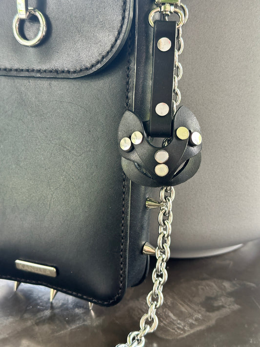 Cat Leather Bag Charm - Kanella Leather