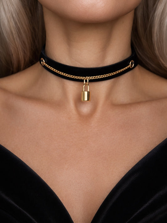 Agape Leather Choker - Kanella Leather