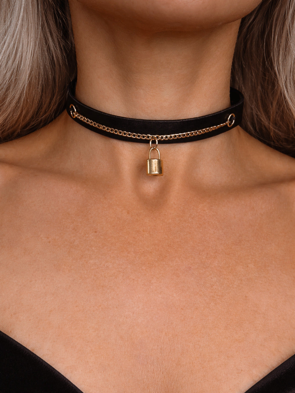 Agape Leather Choker - Kanella Leather