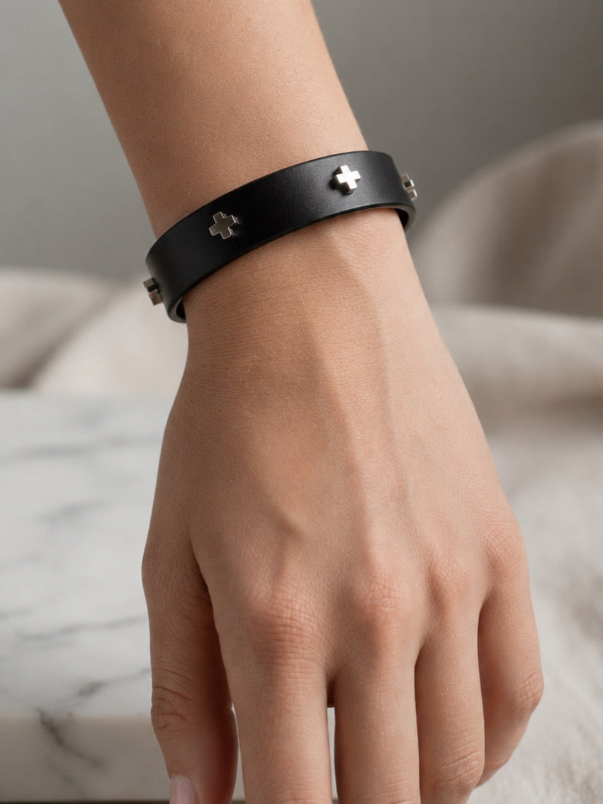 Astraia Leather Bracelet - Kanella Leather