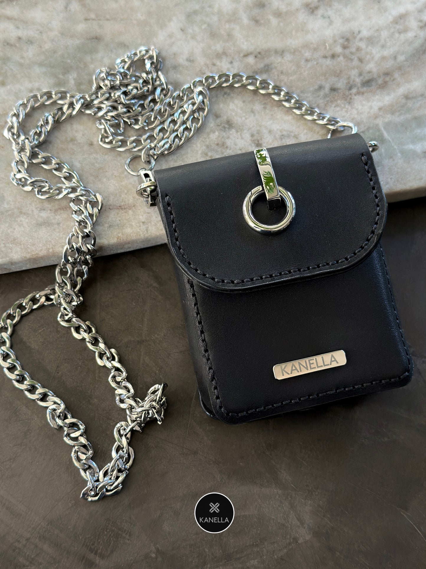 Dione leather bag - Kanella leather