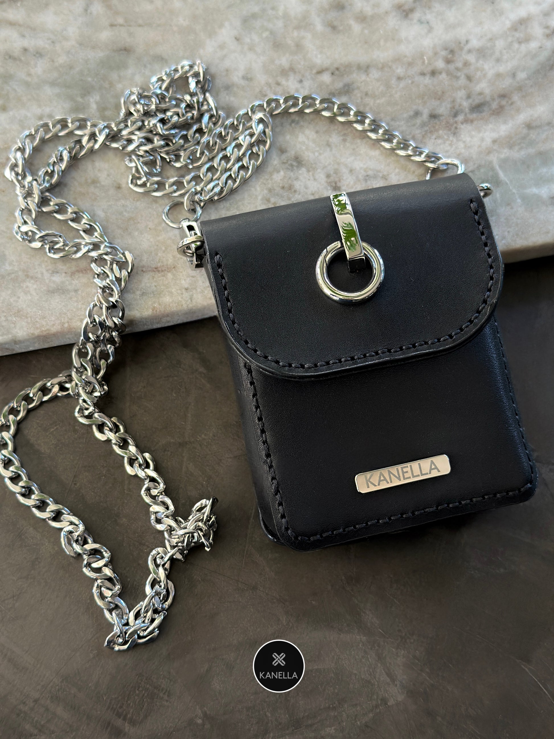 Dione leather bag - Kanella leather