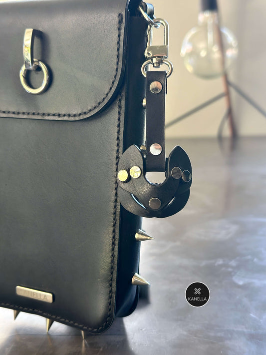 Kanella Leather Cat Bijou - Leather Bag Charm