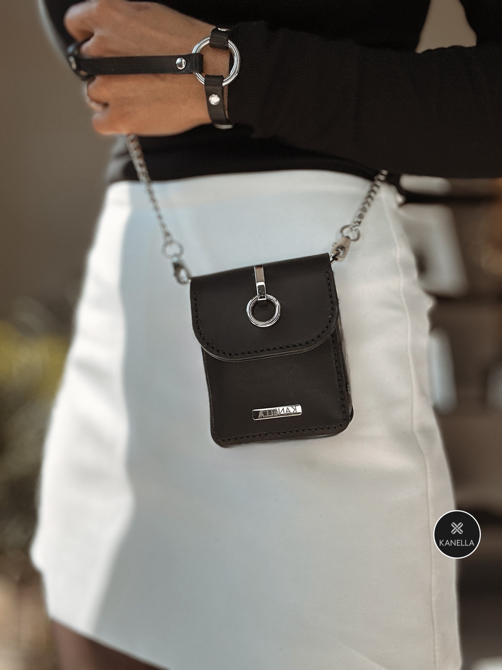 Dione leather bag - Kanella leather
