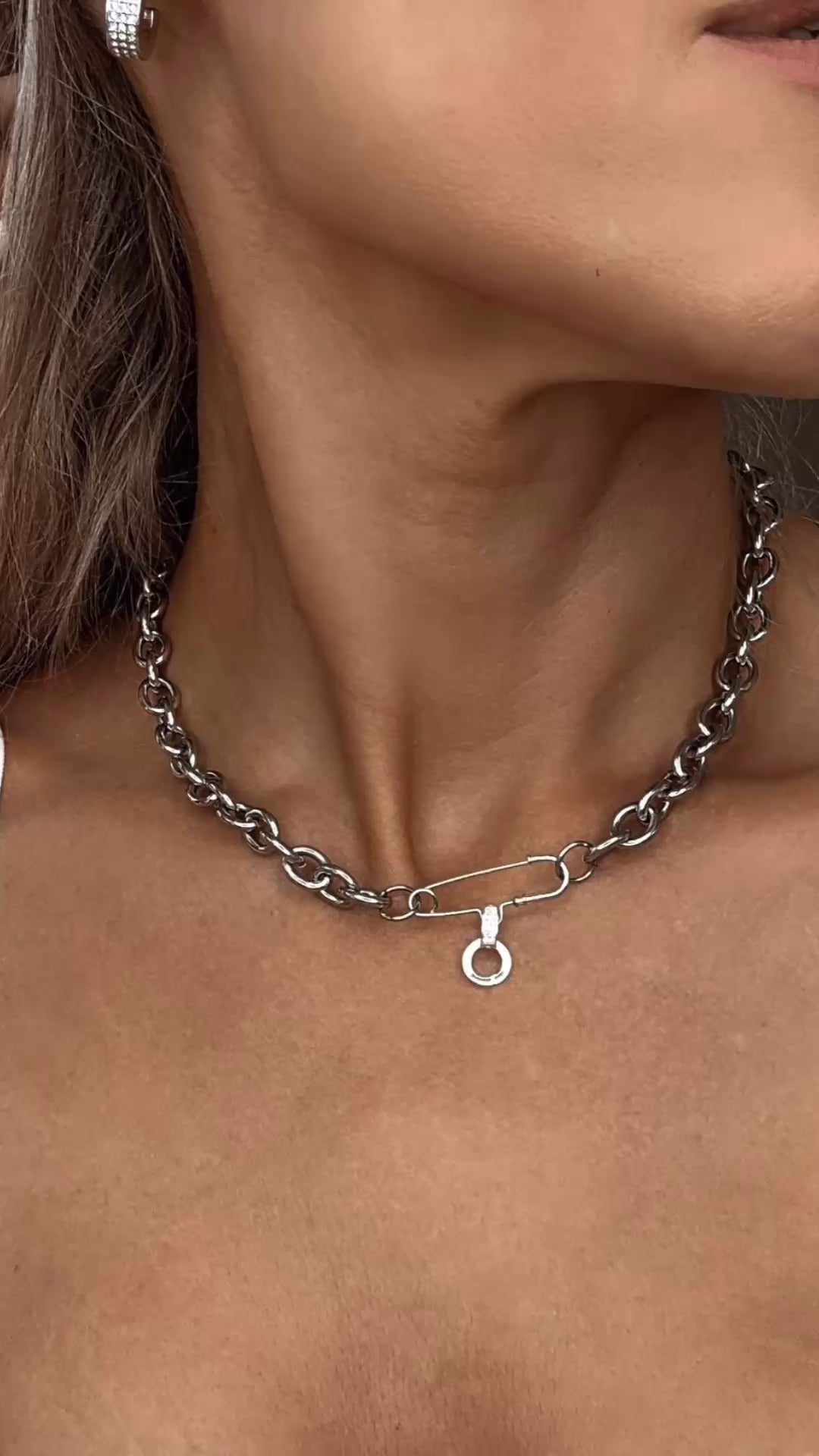 Kanella Leather Eva Chain Necklace