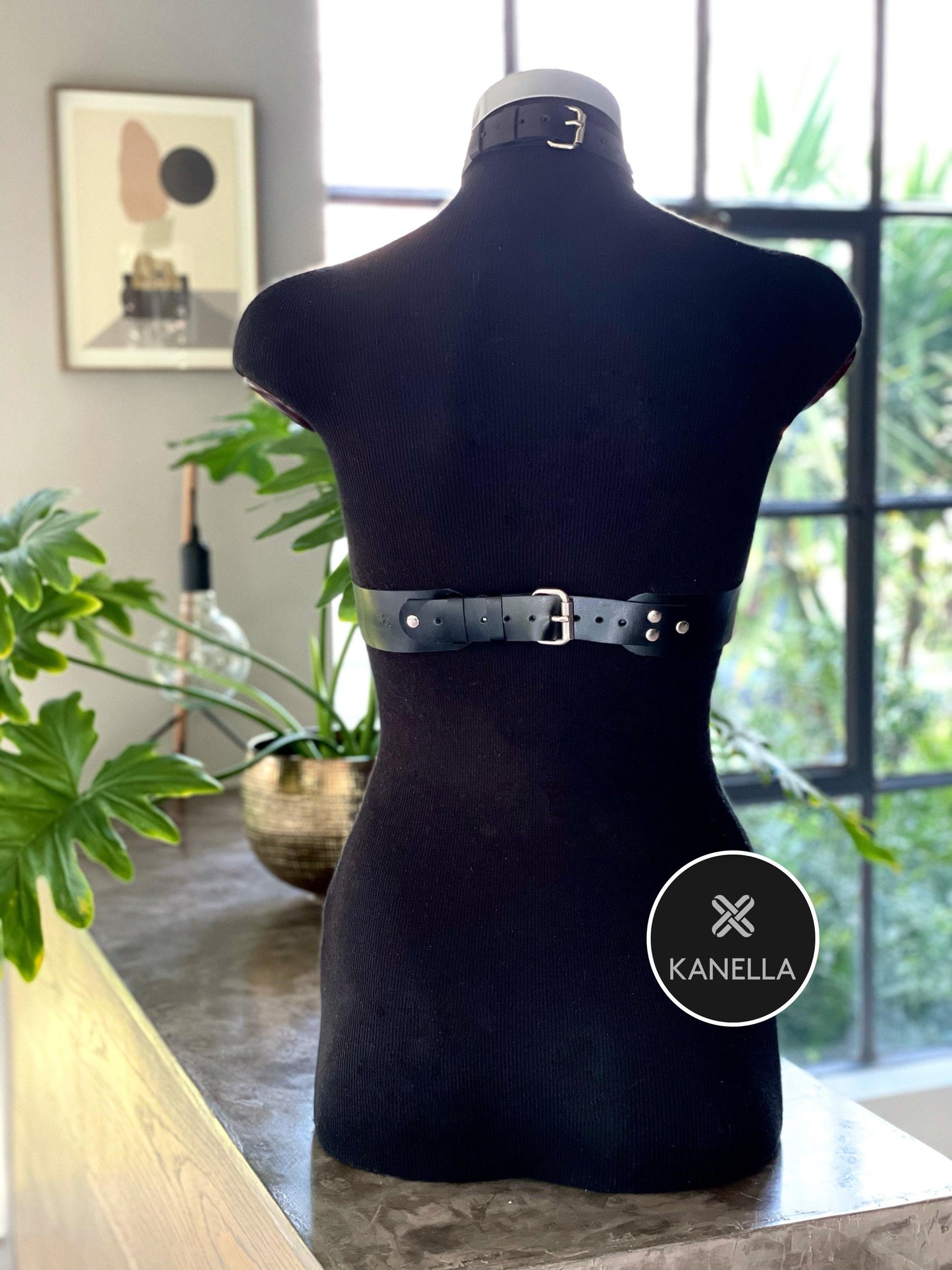 Calypso Choker Harness - Kanella Leather